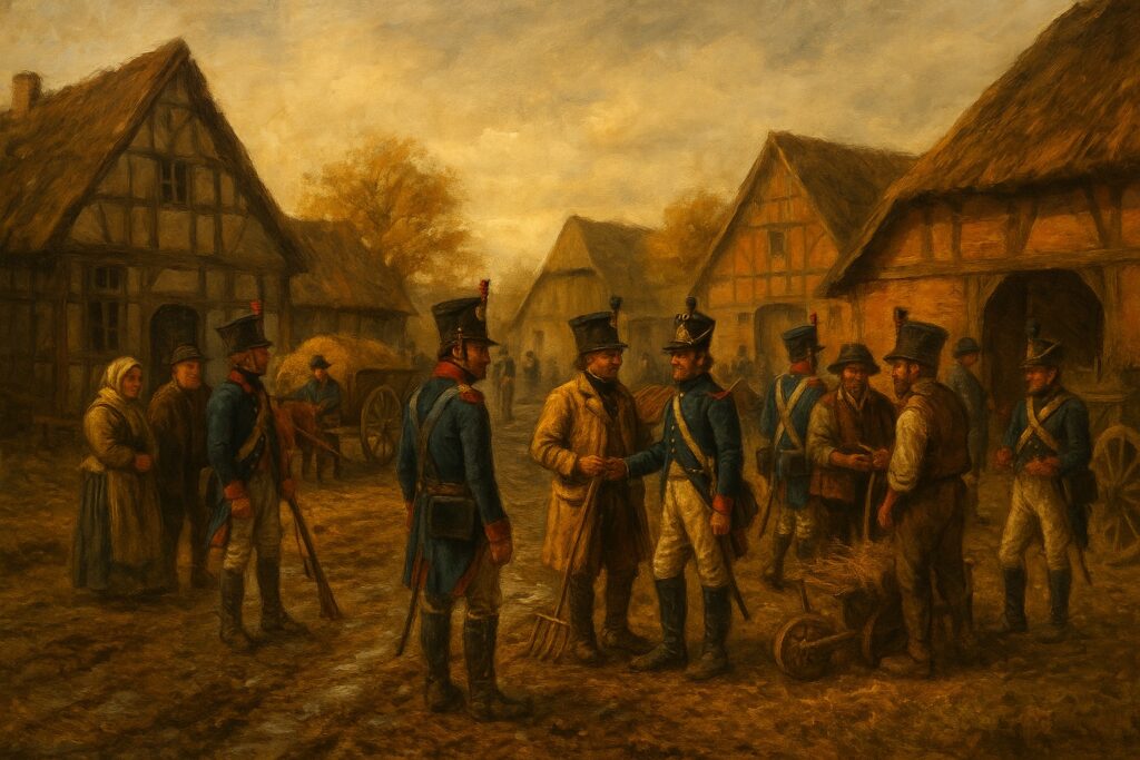 Oerie im Herbst 1803 mit der französischen Besatzung